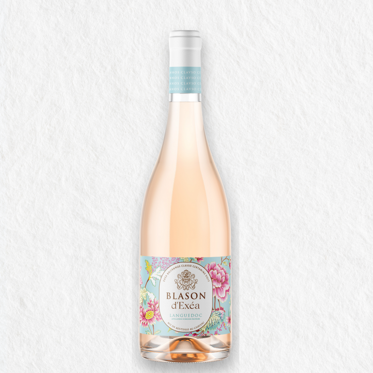 Bouteille de Blason d'Exéa rosé - vin bio du Languedoc