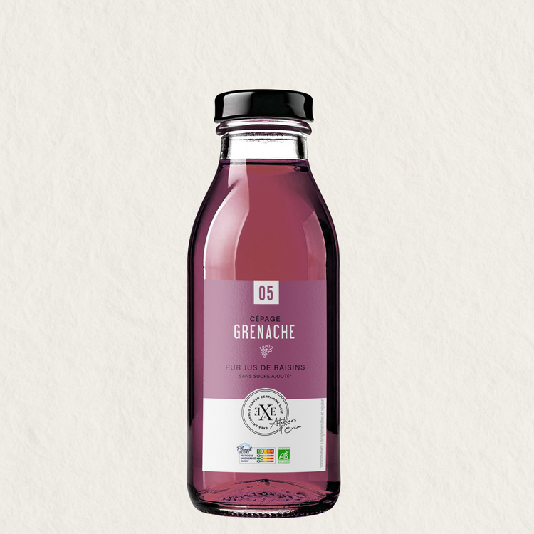 Jus de raisin Grenache bio, sans sucre ajouté et sans alcool