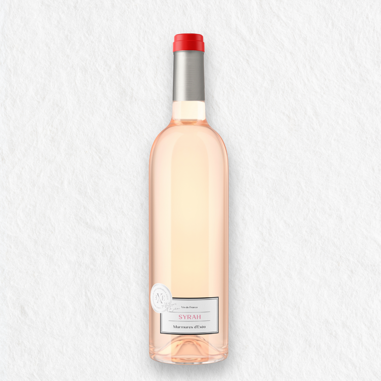 Murmures d'Exéa Syrah, vin rosé bio frais et léger