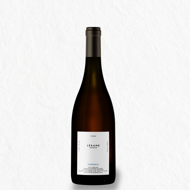 Vin blanc bio du Château de Sérame, AOP Corbières, Carduelis