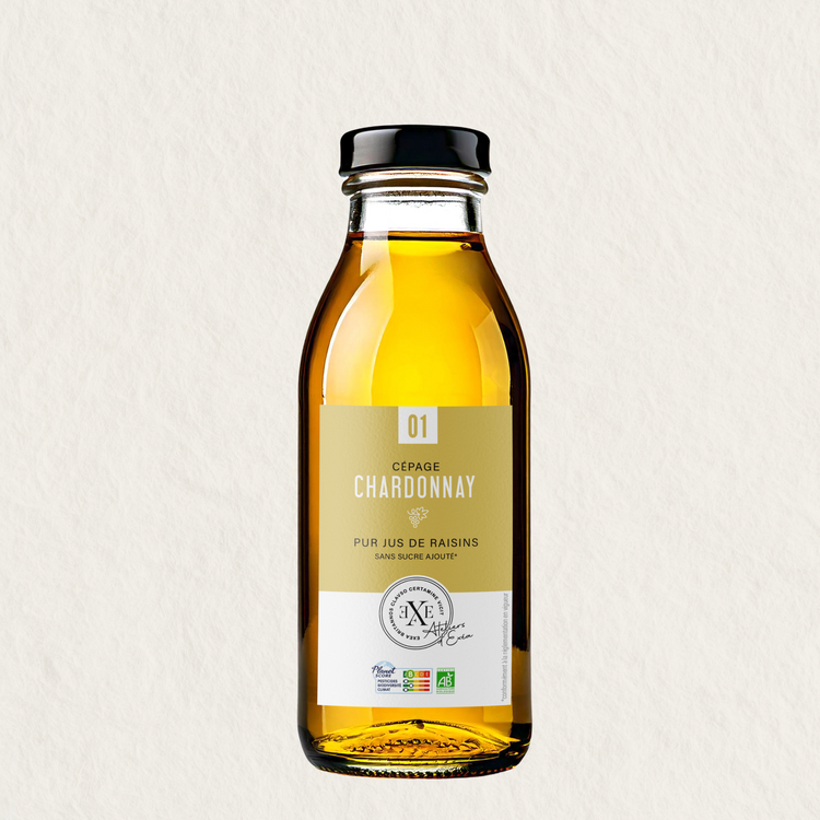 Jus de raisin bio de Chardonnay, sans alcool
