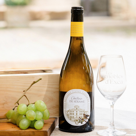 Bouteille Château de Sérame Grande Cuvée blanc, AOP Corbières, vin bio