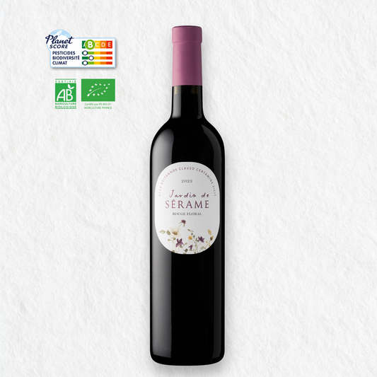 Jardin de Sérame rouge, vin bio et Planet Score