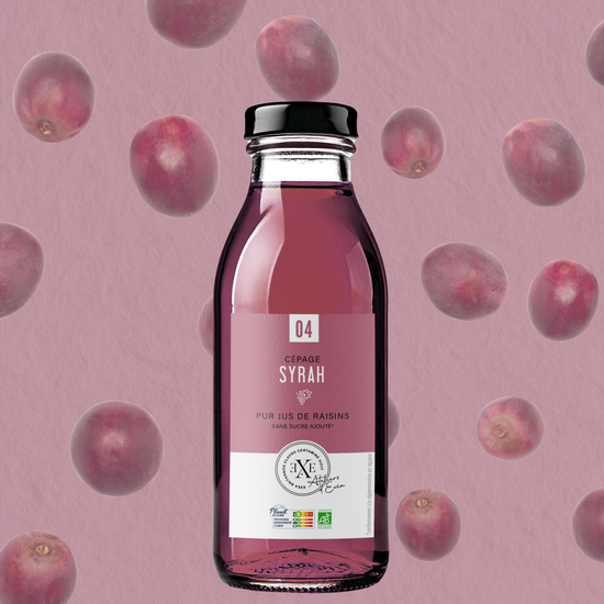Jus de raisin bio de syrah sans sucre ajouté et sans alcool