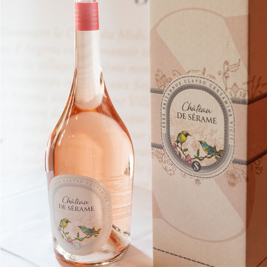 Magnum de Château de Sérame grande cuvée rosé, vin bio, AOP Corbières