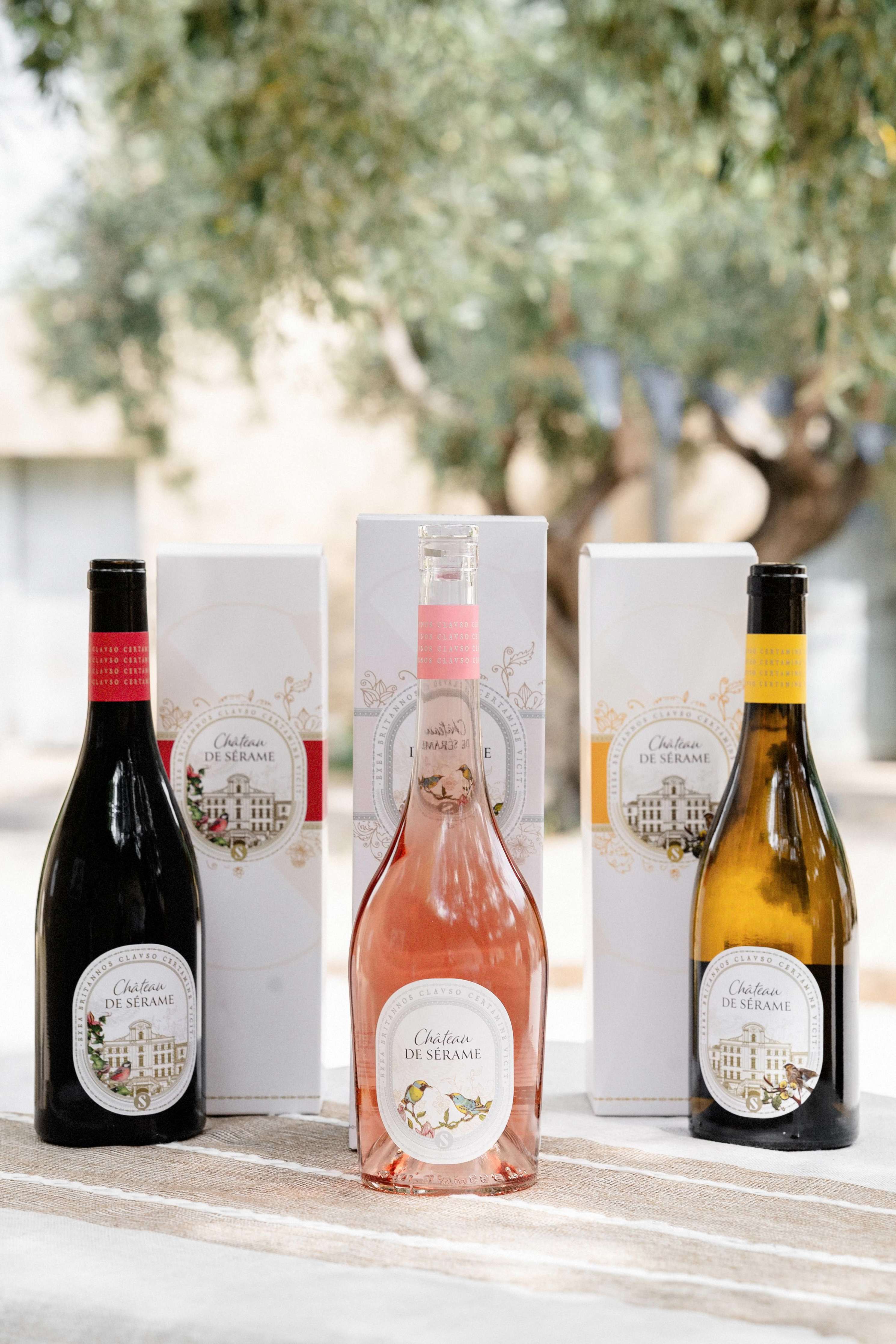 Grande Cuvées, Château de Sérame, vin blanc, rosé et rouge, AOP Corbières