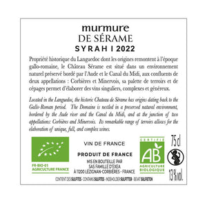 Murmure de Sérame Syrah, Vin de France, Rosé, 2023